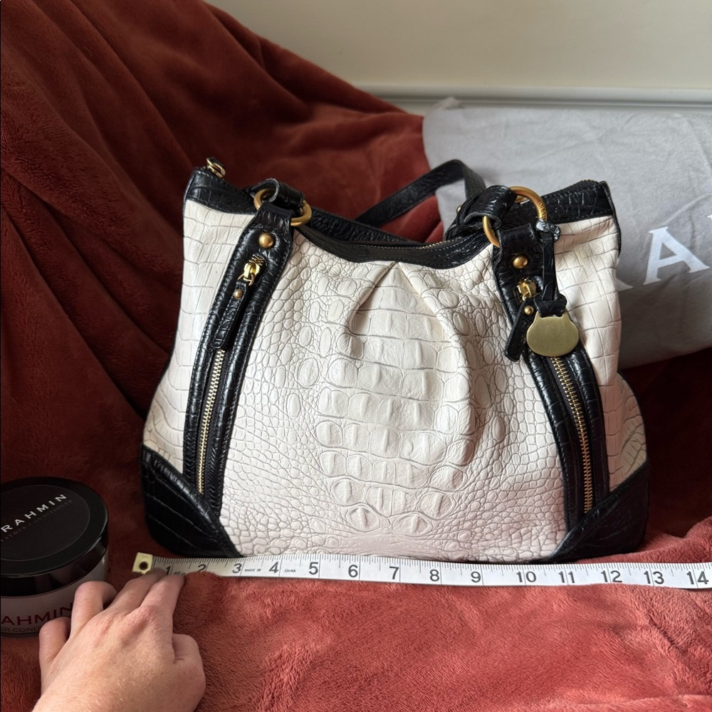 Black & White Brahmin Purse